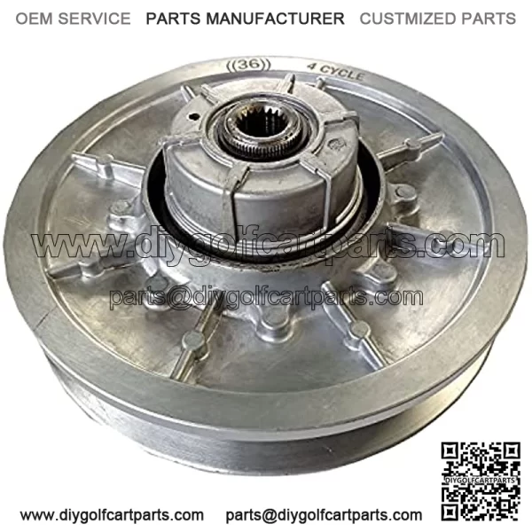 Golf Cart Accessories Driven Clutch Assembly fits EZGO Gas(4 Cycle) 1991.5-2009 with Twin Cylinder Robins Engine 36 Degree #26301-G01 26301-G02 - Image 4