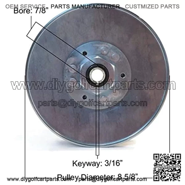 Driven Clutch fits 1988-1996 Club Car Golf Carts with Gas Engines - Image 2