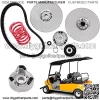 Driven Clutch Kit with Drive Belt and Heavy Duty Spring for Yamaha Golf Cart G2 G8 G9 G11 G14 G16 G20 G21 G22 G28 1985-2007 (With Belt)