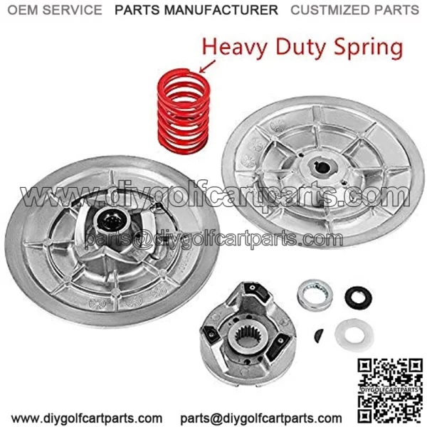 Driven Clutch Kit with Heavy Duty Spring for Yamaha Golf Cart G2 G8 G9 G11 G14 G16 G20 G21 G22 G28 1985-2007 - Image 3