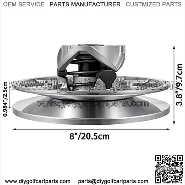 Golf Cart High Torque Driven Clutch Silver Cart Driven Clutch for Club Car DS & Precedent 1997 to Up Club Car 4-Cycle Gas Golf Cart Model - Image 2