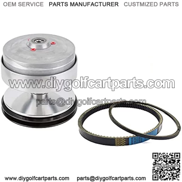 Primary Drive Clutch Fit for Club Car Gas Golf Cart DS Precedent, Front Clutch U5000 RPM 5700 Metal CP0020 5700 with Belt