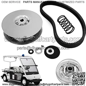 Gas Golf Cart Driven Clutch Heavy Duty Driven Clutch Kit with Belt Compatible With1985-1992 Yamaha Gas Golf Cart Models G2-G22