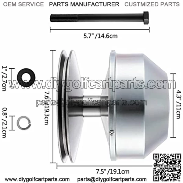 Drive Clutch for Yamaha 1985 & Up 4 Cycle G2,G8,G9,G14,G16,G19, & G22 Golf Carts - Image 2