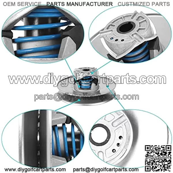 Golf Cart Secondary Rear Driven Clutch for Club Car DS & Precedent 1997-UP Club Cart 4-Cycle Gas Model OEM# 101834001 5701 - Silver - Image 2