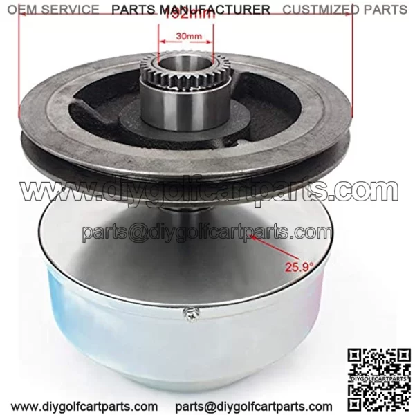 Replacement Drive Clutch for Yamaha G1 Golf Cart Gas 2-Cycle 1978 1979 1980 1981 1982 1983 1984 1985 1986 1987 1988 1989 - Image 3