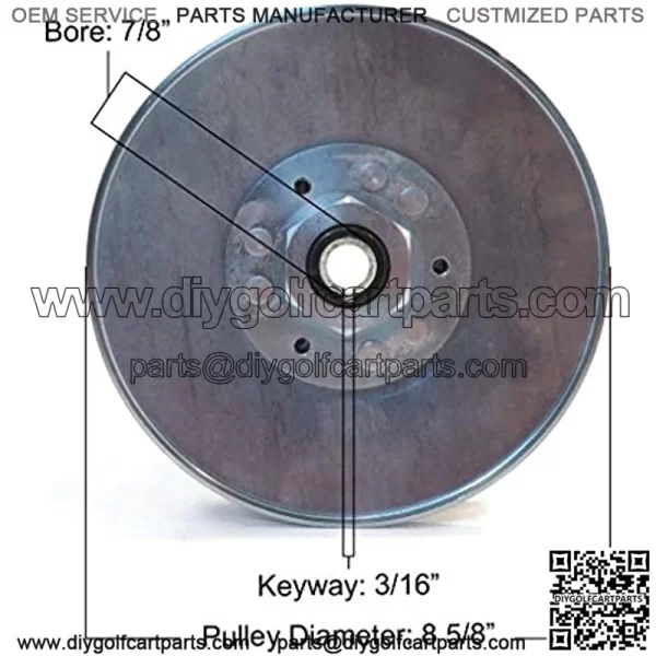 Gas Driven Clutch replaces Club Car OEM 1016360-01, 1016360, 1014450 Salsbury - Image 2