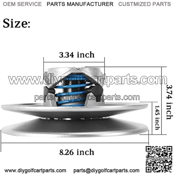 Secondary Driven Clutch and Puller Bolt for Club Car DS and Precedent 4-Cycle Golf Cart 1997-2015 Bundle - Image 3