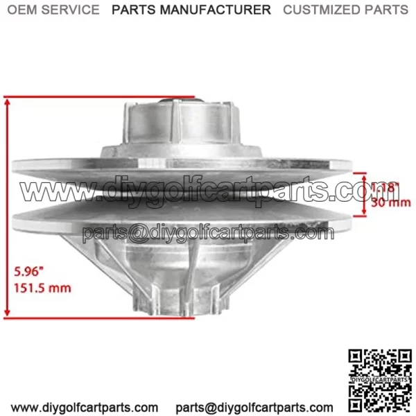 compatible with Rear Driven Clutch 36 Degree EZGO Gas Golf Cart 4 Cycle 1991-Up 26301-G01 - Image 2