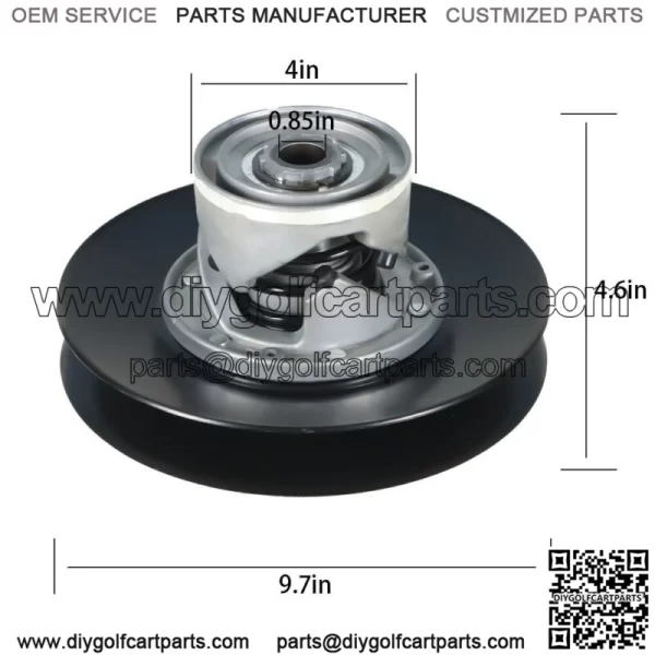 Gas Golf Cart Driven Clutch Fit For EZGO 2-cycle Primary Driven Clutch 1976-1988