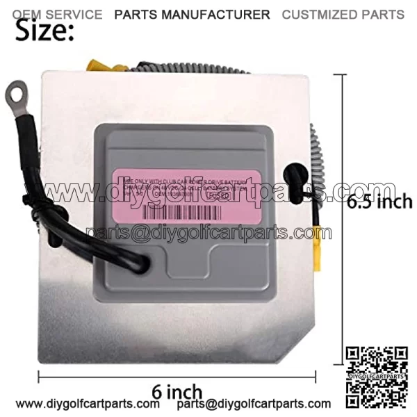 Golf Cart On Board Computer for Club Car Electric 48-Volt DS Regen II, DS, IQ 101909902 AM12292-01 21155-02 Lester 103697001 48 Volt with Square 6-pin Plug - Image 4