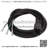Golf Cart DC Charger Power Receptacle (OEM# JW2-H7234-01-00), Yamaha G29 Drive 3-Pin Plug with 10ft DC Cord Golf Cart Accessories Dc Receptacle