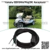 Golf Cart DC Charger Power Receptacle (OEM# JW2-H7234-01-00), Yamaha G29 Drive 3-Pin Plug with 10ft DC Cord Golf Cart Accessories Dc Receptacle - Image 3
