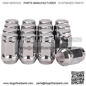 Golf Cart Wheel Lug Nuts for EZGO & Club Car, 1/2"-20 Size, 16 Pack