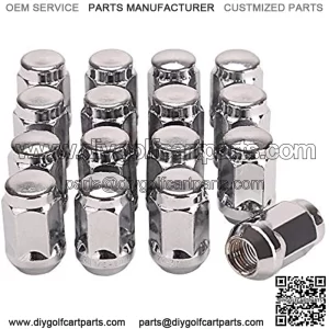 Wheel Lug Nut Kit for & Club Car Golf Cart, 1/2-20 Size 16 Pack