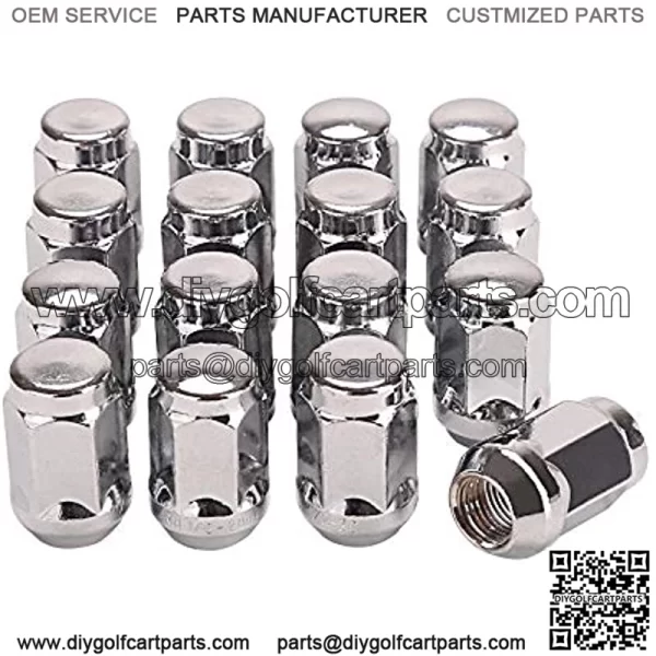 Wheel Lug Nut Kit for & Club Car Golf Cart, 1/2-20 Size 16 Pack