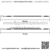 9.99WORLD MALL 42 Inch Golf Cart Brake Cable for Club Car DS 2000-up Gas & Electric, OEM# 102022101 - Image 2