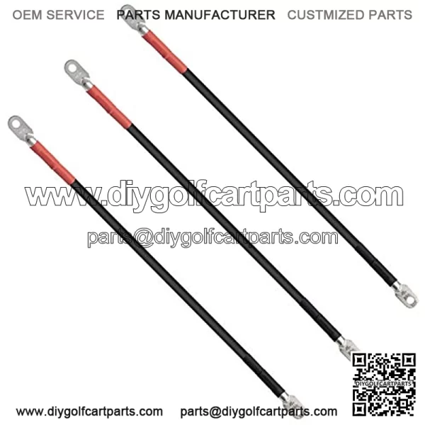 Golf Cart Battery Cable Set for Club Car Precedent 2004+ with 12V Batteries-4 Gauge-2020 Upgrade