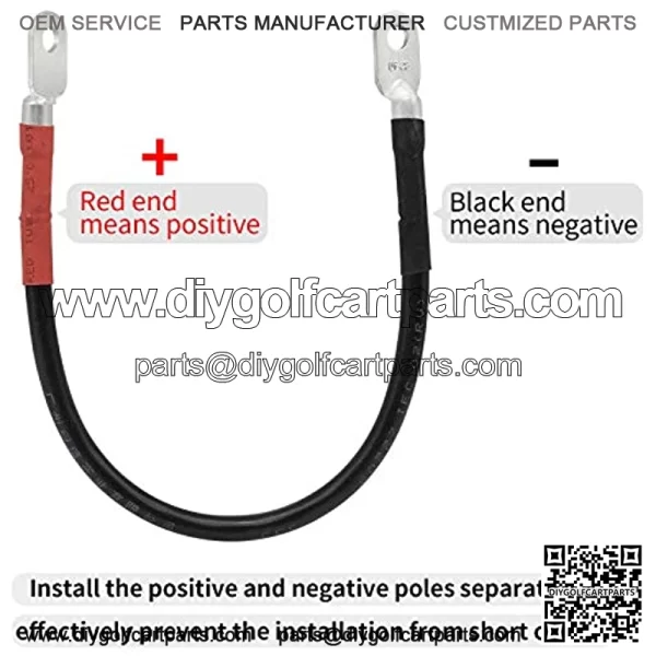 Golf Cart Battery Cable Set for Club Car Precedent 2004+ with 12V Batteries-4 Gauge-2020 Upgrade - Image 4