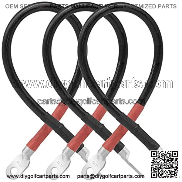 Golf Cart Battery Cable Set for Club Car Precedent 2004+ with 12V Batteries-4 Gauge-2020 Upgrade - Image 5