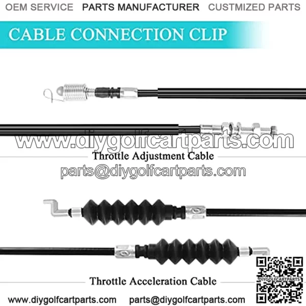 Club Car Precedent Governor & Accelerator Cable Set fit for Golf Cart Club Car Precedent (2004-2008) Replaced Part 102336001 102513192 - Image 4