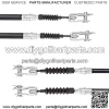 Golf Cart Brake Cable Set Stainless Steel Core Passenger and Driver Side for Club Car DS 1981-1999 G&E Golf Cart OEM# 1011125 1011403 1016761-01(42 Inch, 2PCS) - Image 2