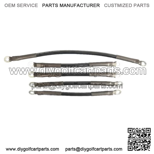 6-Gauge Battery Cable Set for EZGO TXT Electric Golf Cart - Fits 1994-Up