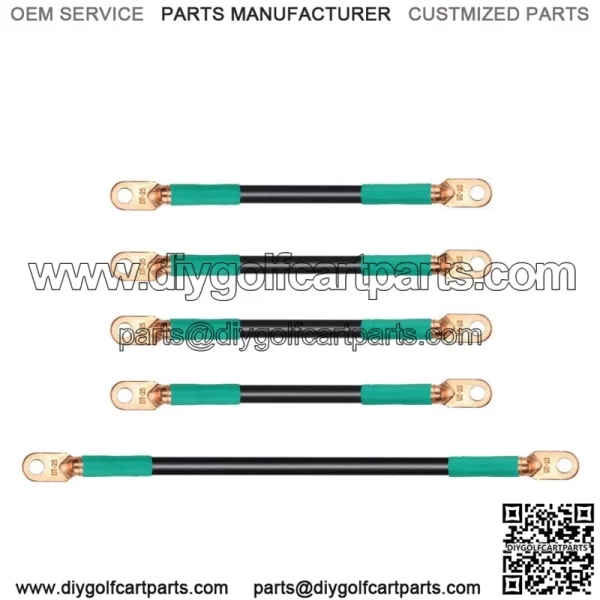 5pcs Golf Cart Battery Cables for EZGO TXT Medalist 94-up 36V /48V - 4 Gauge
