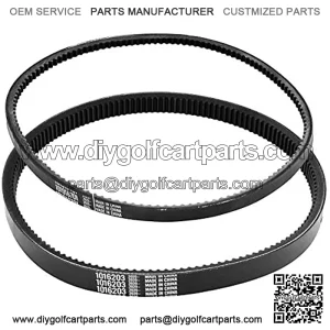 Club Car DS Precedent Drive Belt and Starter Generator Belt Kit Fit Golf Cart DS 1997-UP and Precedent 2004-UP, Replace 101916701, 1016203