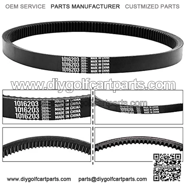 Club Car DS Precedent Drive Belt and Starter Generator Belt Kit Fit Golf Cart DS 1997-UP and Precedent 2004-UP, Replace 101916701, 1016203 - Image 4