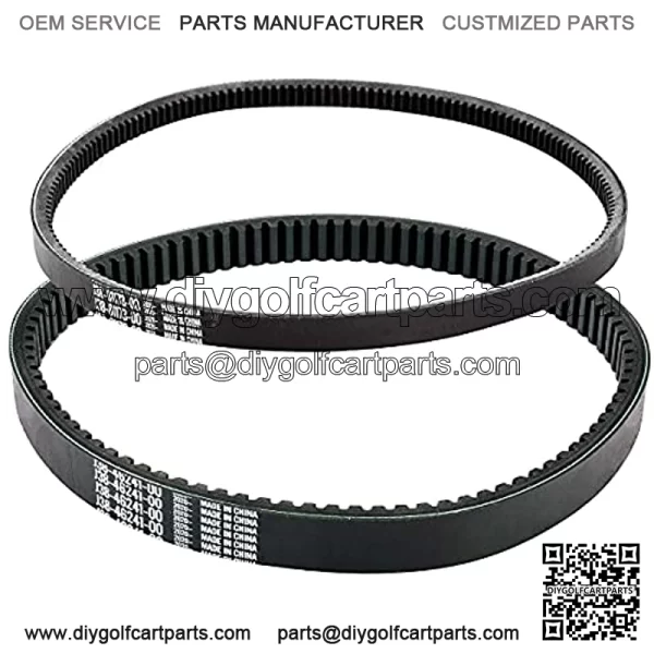 Roykaw Yamaha Clutch Drive Belt & Starter Generator Belt Kits for G2 G8 G9 G11 G14 G16 G22 Drive G29-4 Cycle Gas Golf Cart OEM #JN6-H1173-00 J55-G6241-00 - Image 2