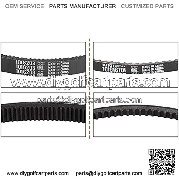 Starter & Clutch Drive Belt for Club Car 1997-up, Club Car Precedent 2004-up Gas Golf Cart - Image 2