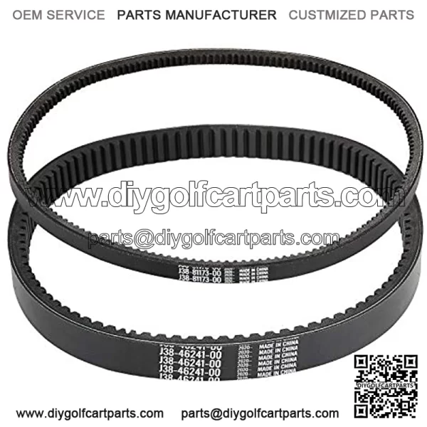 10L0L Golf Cart Drive Belt W/Sarter Generator Belt for Yamaha G2-G29 Drive Gas 4 Cycle Models J55-G6241-00,J38-81173-00 - Image 4