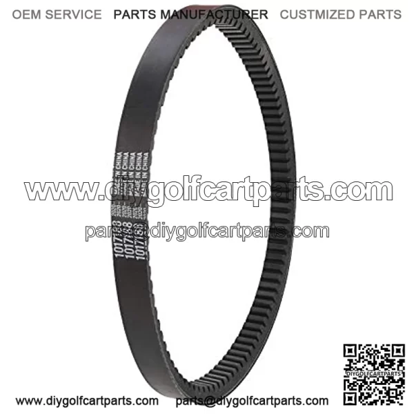 10L0L Golf Cart Clutch Drive Belt for Club Car DS & Precedent Carryall (Years 1988-1991) Gas Models,OEM 1017188, 1014081