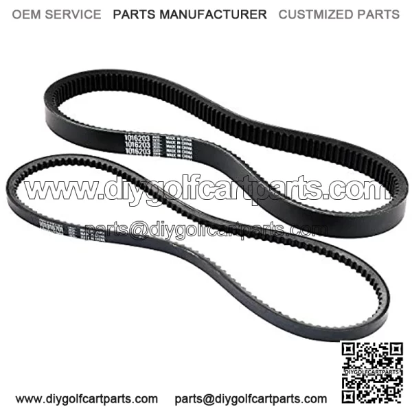 Club Car DS Precedent Drive Belt and Starter Generator Belt Kit Fit Golf Cart DS 1997-UP and Precedent 2004-UP - Image 2