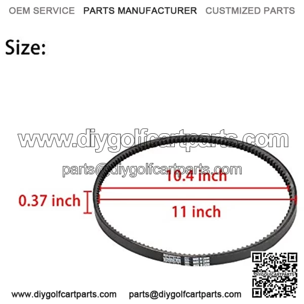 Golf Cart Clutch Drive Belt/Starter Generator Belt for Club Car DS&Precedent(Years 1992-2015) - Image 2