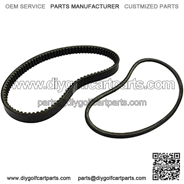101916701 1016203 New Starter Generator and Drive Belt Compatible with Club Car Precedent Golf Cart - Image 2