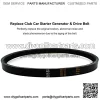 Clutch Drive Belt, Fits for Golf Cart Club Car 1997-UP, Fits for Precedent 2004-UP, for FE290 and FE350 Motors 1997 to Current,Replace 1016203-Black - Image 2