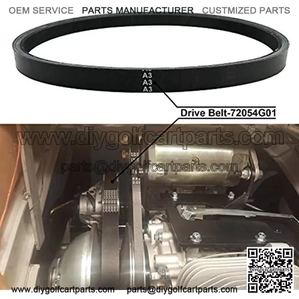 Clutch Drive Belt, Fits for Golf Cart Club Car 1997-UP, Fits for Precedent 2004-UP, for FE290 and FE350 Motors 1997 to Current,Replace 1016203-Black - Image 5
