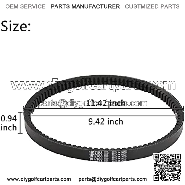 Golf Cart Clutch Drive Belt for Club Car DS fits 1988-1991 - Image 2