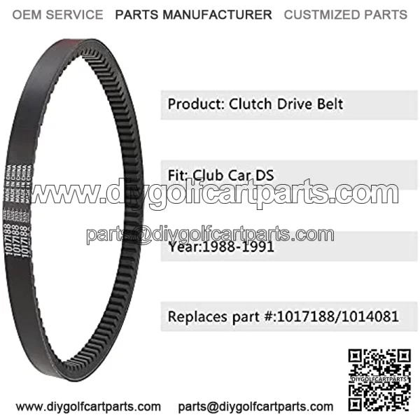 Golf Cart Clutch Drive Belt for Club Car DS fits 1988-1991 - Image 4