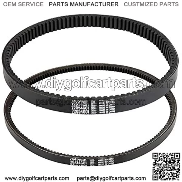 EZGO TXT Medalist Starter Generator Belt and Drive Belt for 1994-Up 4 Cycle Gas Models OEM Part 72054-G01 26414-G01 - Image 4