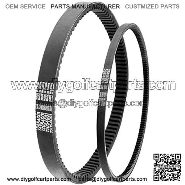EZGO TXT Gas Drive Belt & Starter Belts Kit for EZGO 4 Cycle Gas Golf Cart TXT Cushman Express Marathon Medalist ST Vehicles Terrain 1994-2013, OEM # 72054G01, 72024G01, 72025G01, 26414G01 - Image 5