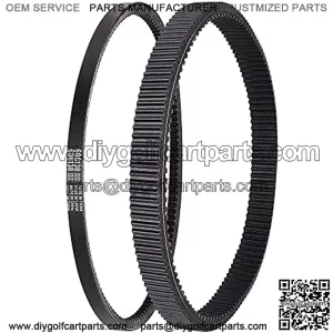 Golf Cart Clutch Drive Belt w/Starter Generator Belt for TXT RXV 2010 UP with Engine,OEM# 618630, 606138, 16548G1