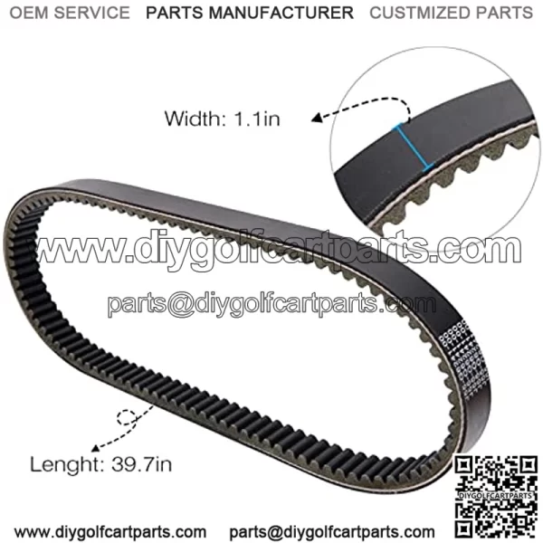 J55-G6241-00 Clutch Drive & Starter Generator Belt Kits JN6-H1173-00 Clutch Drive Belt for G2 G8 G9 G11 G14 G16 G22 Drive G29-4 Golf Cart Drive Belt - Image 2