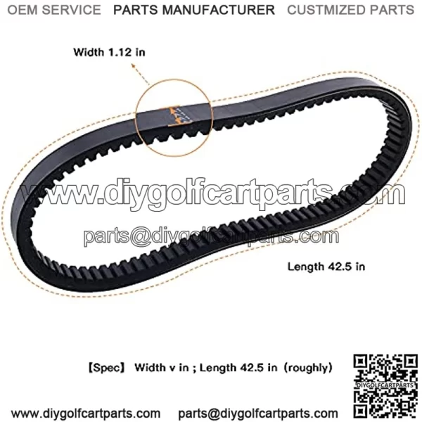 Clutch Drive Belt & Starter Generator Belt 72054-G1 26414G01 for Medalist and TXT Golf Cart Gas Engines 4 Cycle Gas Golf Cart - Image 2