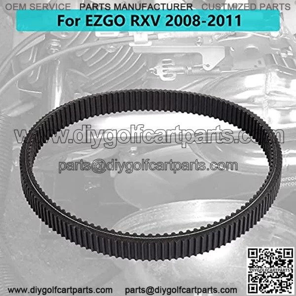 Golf Cart Drive Belt 606136 for Gas RXV TXT Workhouse ST 2008-2011 & Other Models with 13hp 400cc Engine - Image 3