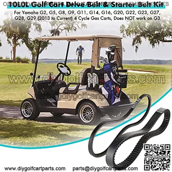 Golf Cart Drive Belt Sarter Generator Belt for G2-G29 Drive Gas 4 Cycle Models J55-G6241-00,J38-81173-00 - Image 2