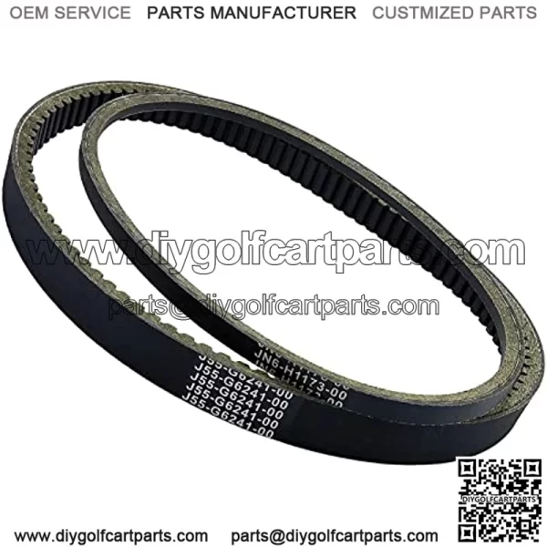 Clutch Drive & Starter Generator Belt Replacement for G2 G8 G9 G11 G14 G16 G22 G29 4-Cycle Golf Cart Drive Belt # JN6-H1173-00 J55-G6241-00