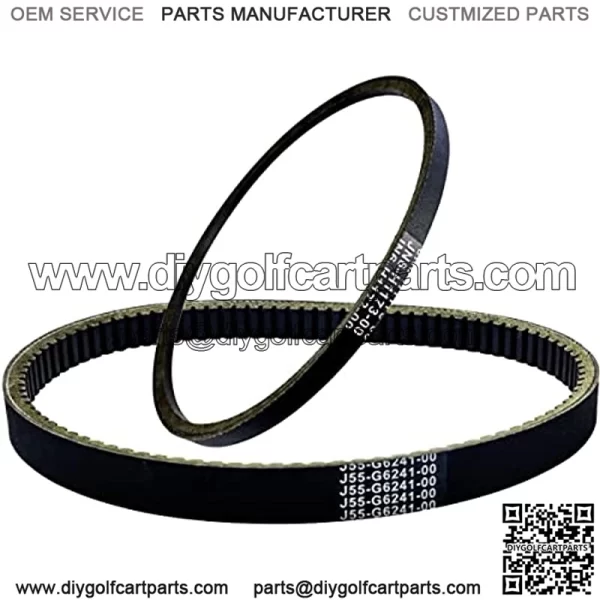 J55-G6241-00 JN6-H1173-00 Drive & Starter Belt Set for G2 G8 G9 G11 G14 G16 G22 Drive G29-4 Cycle Gas Golf Cart - Image 2